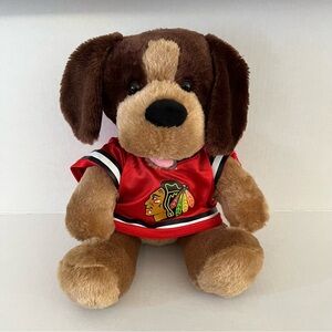Build a Bear NHL Chicago Blackhawks Jersey & Dog